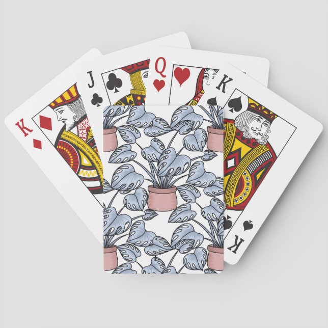 Majestätisk monstera casinokort (Baksidan)