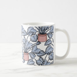Majestätisk monstera kaffemugg
