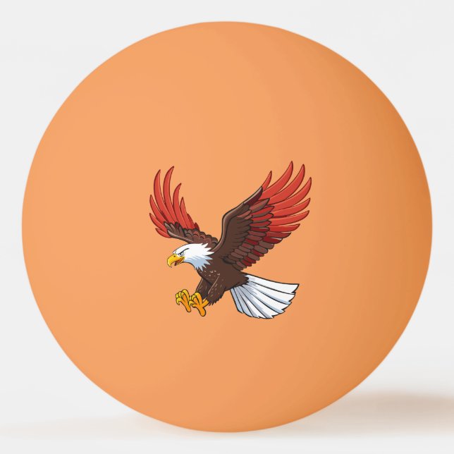 Majestätisk örn i flykt pingisboll (Framsidan)