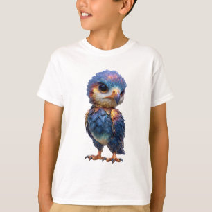 Majestätisk Regnbåge Fenix Ugglunge Barn T Shirt
