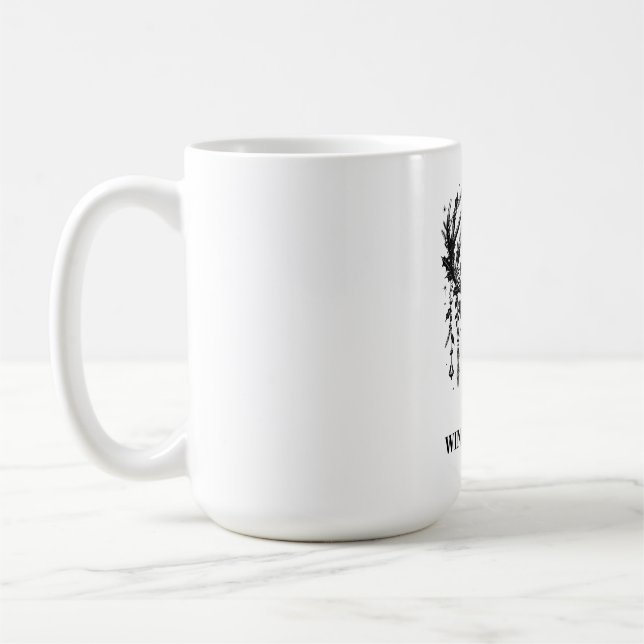 Majestätisk Ren T-Shirt Kaffemugg (Vänster)