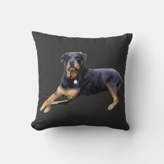 Majestätisk Rottweiler: Sinnesro i Styrka Kudde