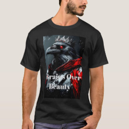 Majestätisk Royal Kråka Hjärnor Över Skönhet Gothi T Shirt