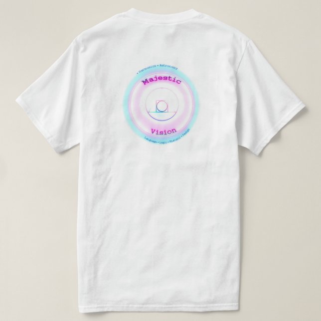 Majestätisk skjorta för visionTriangulationserie Tee Shirt (Design baksida)