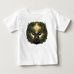 Majestätisk Skogshjort Natur Vilda Djur Konst T Shirt