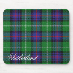 Majestätisk skotsk klan Sutherland-tartan Musmatta