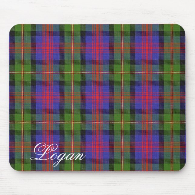 Majestätisk skotsk klanLogan Tartan Musmatta (Framsidan)