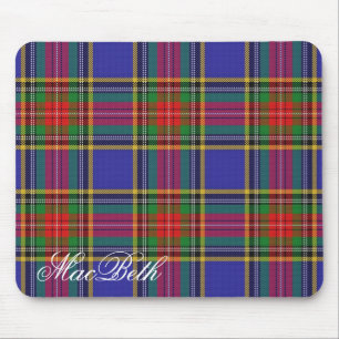 Majestätisk skotsk klanMacBeth Tartan Musmatta