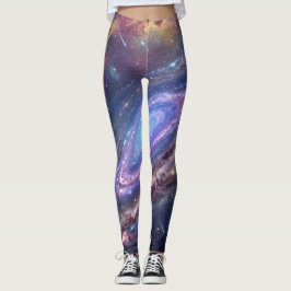 Majestätisk spiralgalax Universum Leggings