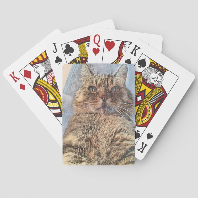 Majestätisk Tigerkatt  Casinokort (Baksidan)