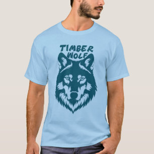 Majestätisk Trädtolv SVG-illustration på en T Shirt