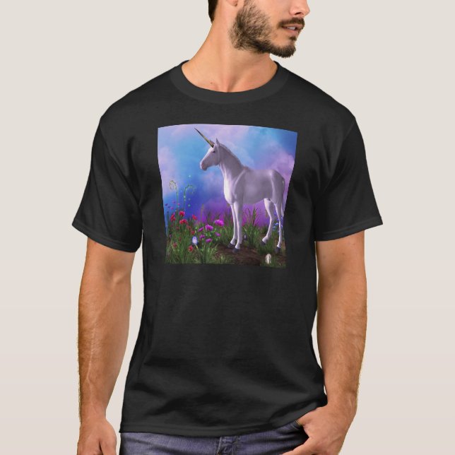 Majestätisk Unicorn T-shirt (Framsida)