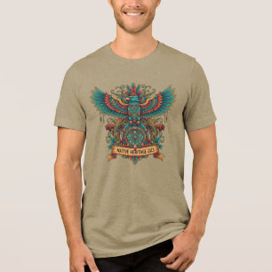 Majestätisk Ursprunglig Kultur Tribal Örn Kultur T Shirt