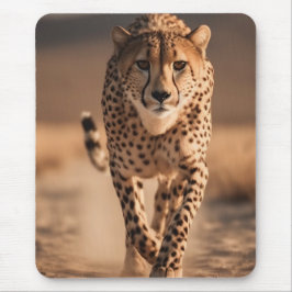 Majestätisk Vild Gepard Springande Foto Musmatta