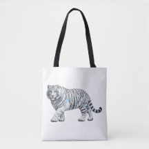 Majestätisk vit tiger Wildlife Art-handelsväska