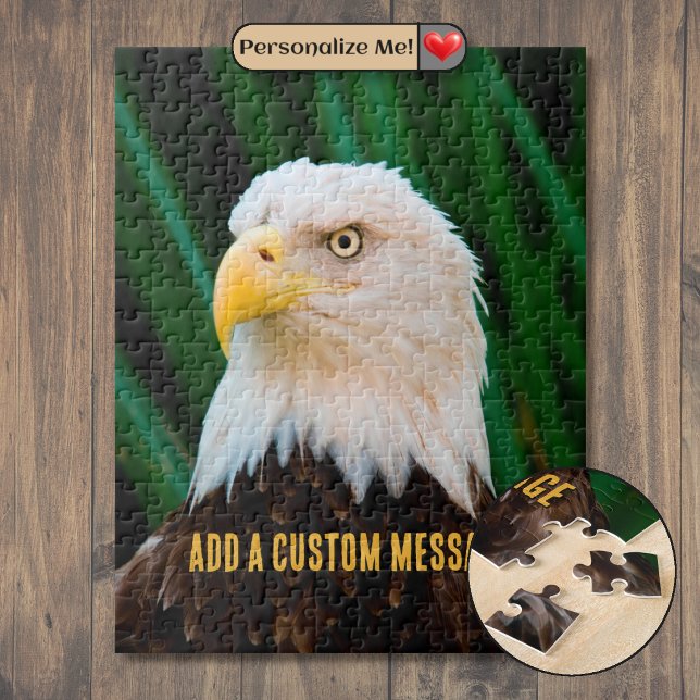 Majestätisk Vitörad Havsörn Pussel (Majestic Bald Eagle Jigsaw Puzzle)