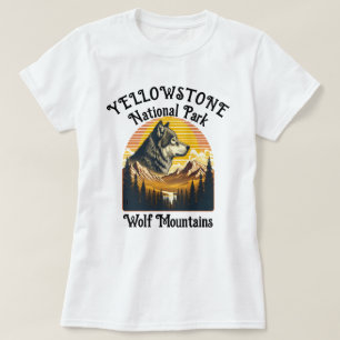 Majestätisk Yellowstonevarg T Shirt