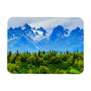 Majestätiska Alaska berg Magnet
