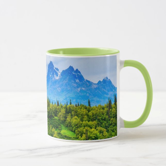 Majestätiska Alaska berg Mugg (Höger)
