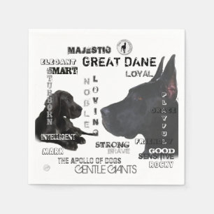 Majestätiska great dane pappersservett