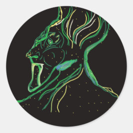 Majestätiska Konstellations Rund Sticker Runt Klistermärke