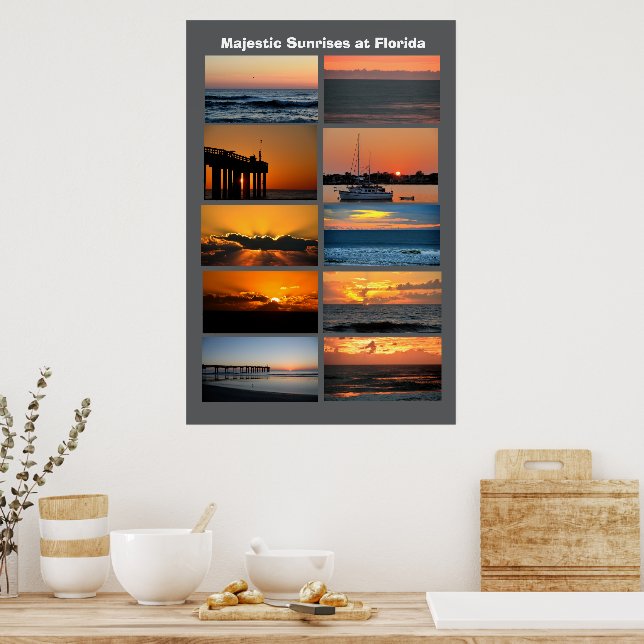Majestätiska soluppgångar i Florida Poster (Kök)