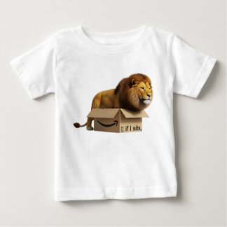 Majestätiskt lejon i liten kartong Roligt meme Co T Shirt