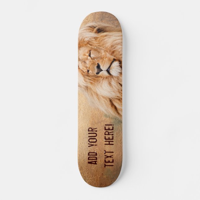 Majestätiskt lejont skateboard bräda 20 cm (Framsida)