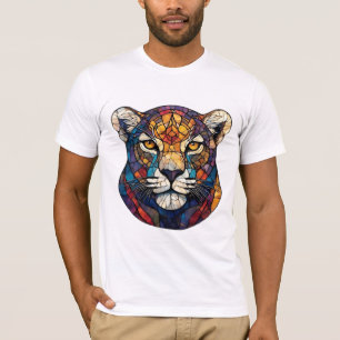 Majestätiskt leopardansikte t shirt