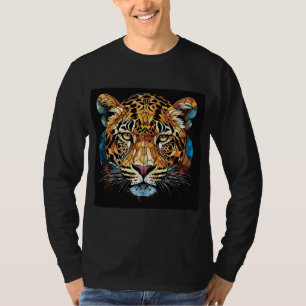 Majestätiskt leopardansikte t shirt