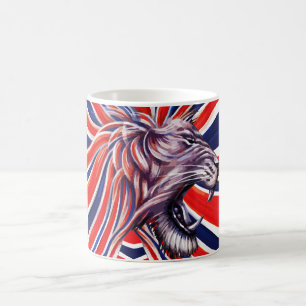 Majestätiskt rytande kaffemugg