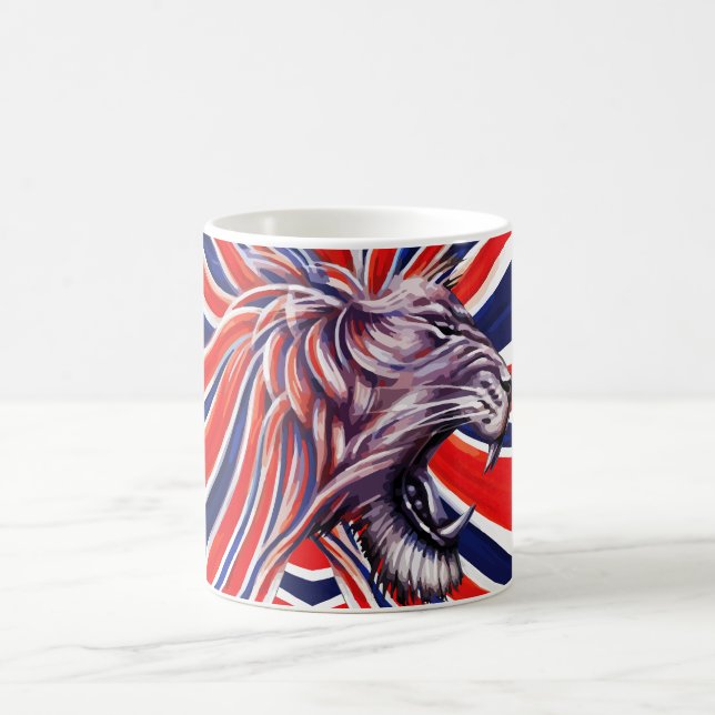 Majestätiskt rytande kaffemugg (Center)
