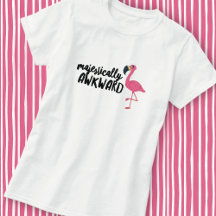 Majestätligt Klumpig Flamingo T-Shirt