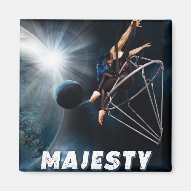 Majestäts mångsidiga bildspel Poster magnet (Framsidan)