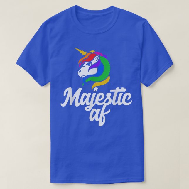 Majestic AF Magic Unicorn T s unicorns T Shirt (Design framsida)
