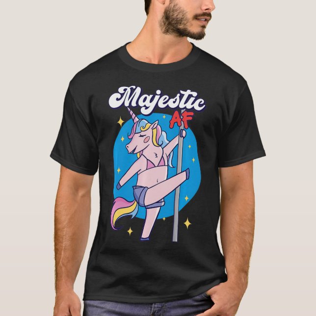 Majestic AF Unicorn  T Shirt (Framsida)
