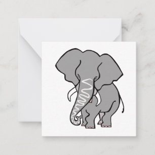 Majestic African Elephant - Endangered animal - Anteckningskort
