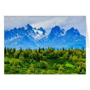 Majestic Alaska Mountains Hälsningskort