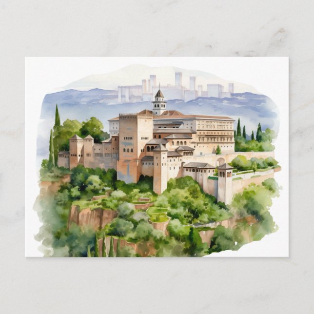 Majestic Alhambra: ett tidslöst arv Vykort (Framsida)