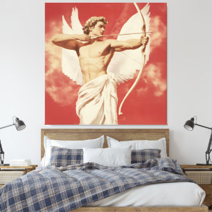 Majestic Angelic Archer - en symbol för Kärlek och Canvastryck