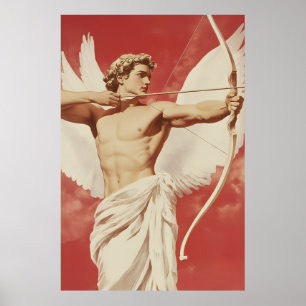 Majestic Angelic Archer - en symbol för Kärlek och Poster