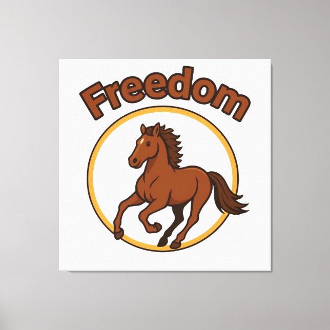 **Majestic Arabian Horse in the Golden Desert** Canvastryck (Framsida)