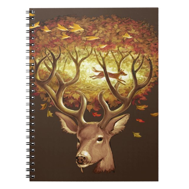Majestic Autumn Anteckningsbok (Framsidan)