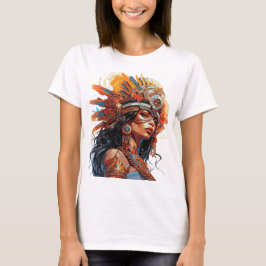 Majestic Aztec Queen T Shirt