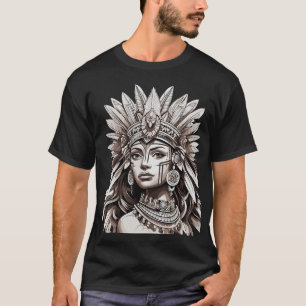 Majestic Aztec Queen T Shirt