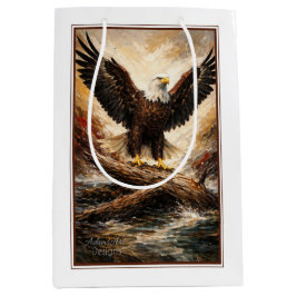 Majestic Bald Eagle Wings Spread Nature Art