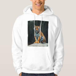 "Majestic Bengal Tiger Sweatshirt: Forest Elegance Hoodie