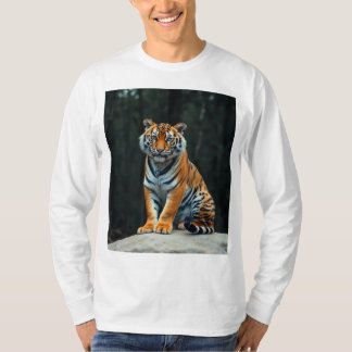 "Majestic Bengal Tiger Sweatshirt: Forest Elegance T Shirt