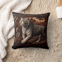 Majestic Bengal Tigers Roaming in Dense Forest