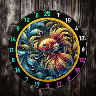 Majestic Betta Fish Game Board Darttavla